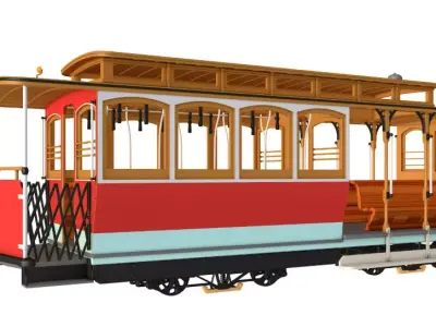 San Francisco Cable Car 3D model