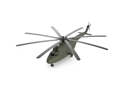 Heavy Lift Helicopter 3D model