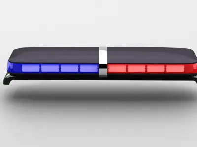 police lightbar Free 3D model