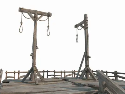 The ancient gallows 3D model