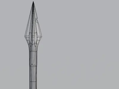 Bloody Spartan spear 3D model