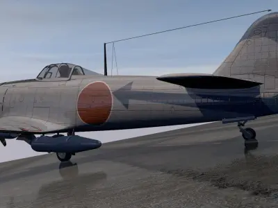 Nakajima Ki-84 Hayate - aka Frank 3D model