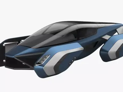 Hover car concept 3 3D model