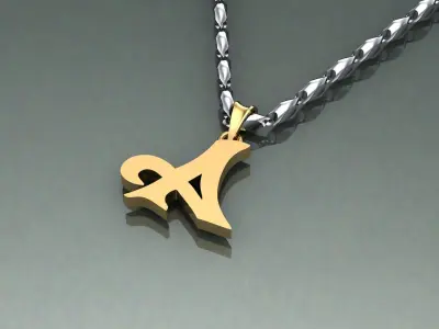 Pendant A-a1 3D print model