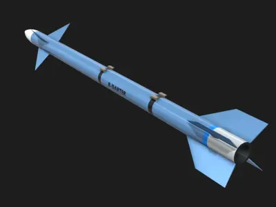R-Darter Air to Air Missile Low-poly 3D model