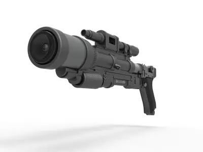 Ion Launcher Blaster A-180 from Star Wars 3D model