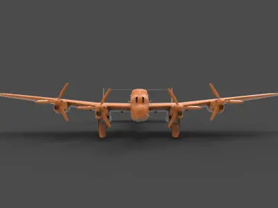 Avro Lancaster 3D print model