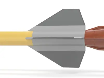 Pantsir S1 Two-Stage Missile 57E6E 3D model