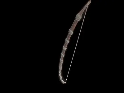 lowpoly Native American bow Low-poly 3D model