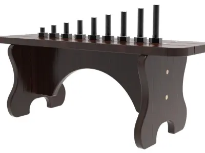 3D model for 1 BSW bolts with different length 3D model