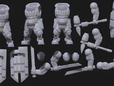 Jade Coalition - Juggernauts Free 3D print model