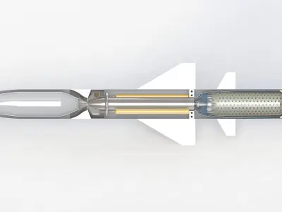 BrahMos Supersonic Cruise missile Realistic 3D 3D model