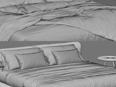 Living Divani Softwall Bed 3D model