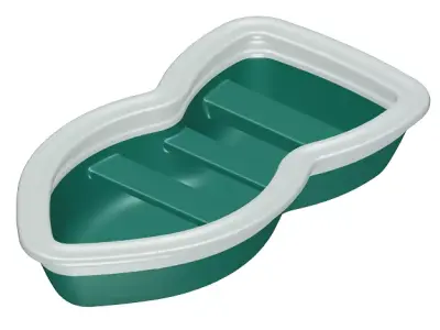 Elegant Fishing Boat Toy 3D model