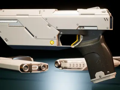 Futuristic Pistol Pack 2 3D model