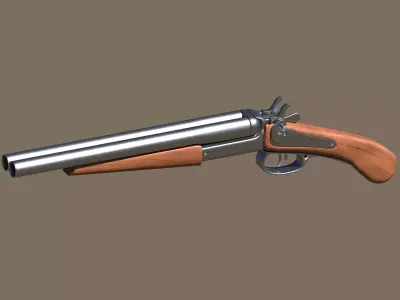 Short shotgun 3D model