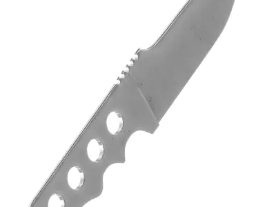 battle knife v12 3D model