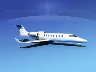 LearJet 45 V03 3D model