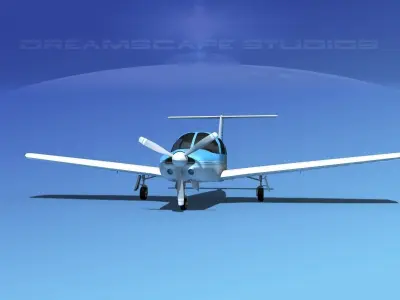 Piper PA-28R-201 Arrow III V07 3D model