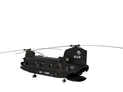 GH Transportation Helicopter Rigged  3D model