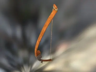 arrow bow quiver Low-poly 3D model