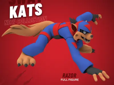 Swat Kats figures - Razor 3D print model