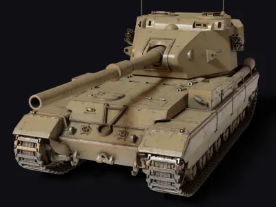 FV215b - 183 Low-poly 3D model