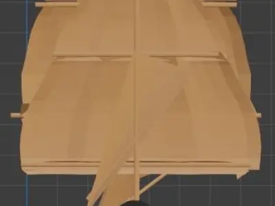 HMS Victory Low-poly 3D model