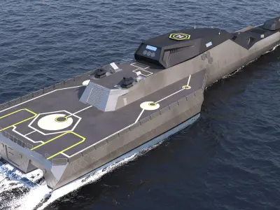 Frigate Blue Shark 3D model