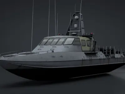 Mark V Special Operations Craft Low-poly 3D model