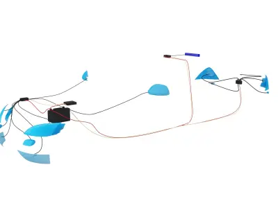 Wiring Inside a Car 3D model