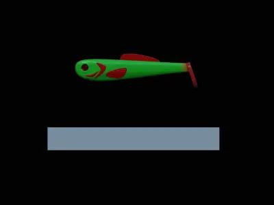 AM BAIT FISH 10CM HOOF FORM FOR PREDATOR FISHING Free 3D print model