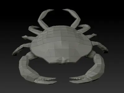 3D CRAB Low-poly 3D model
