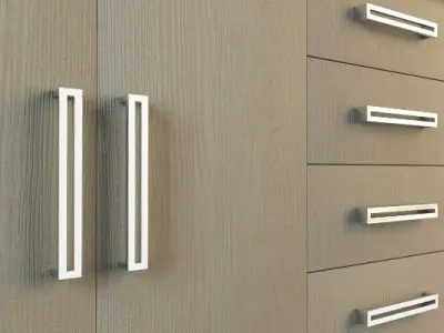 Contemporary Credenza Free 3D model