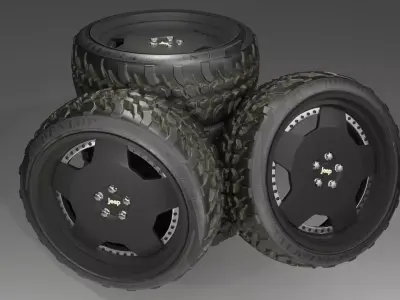 JEEP OFF-ROAD ALLOY Low-poly 3D model