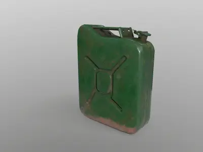 Gasoline Jerry Can Low-poly 3D model