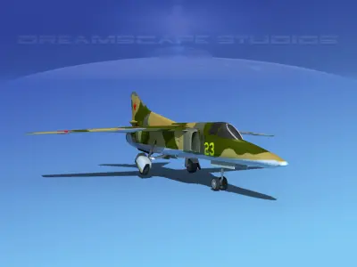 Mig-27 Flogger LP USSR Low-poly 3D model