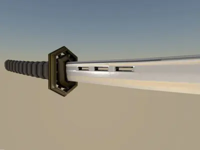 Katana sword low-poly Low-poly 3D model