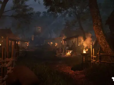 Bandit Valley Village Low-poly 3D model