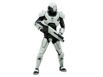 CYBORG SOL-20 Rigged for Unreal Engine - Unity - MIXAMO 3D model