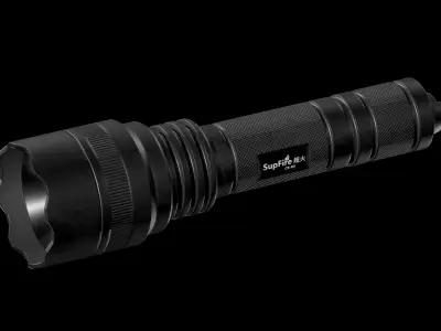 SuperFire Flashlight Low-poly 3D model