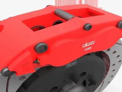 Wilwood Disc Brake Kit 140-15305-DR High Poly 3D model