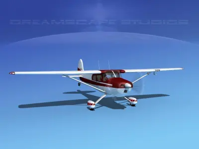 Cessna 170 V10 3D model
