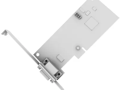 Serial Card 3D model