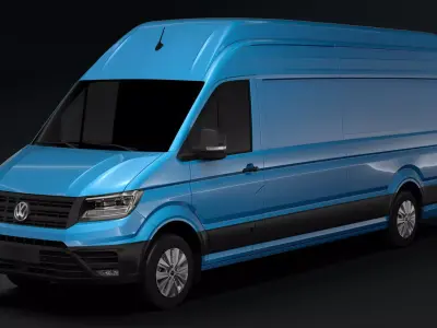 WV Crafter Van L4H3 2017 3D model