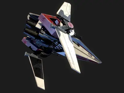 V - Wing Star Wars 3D model