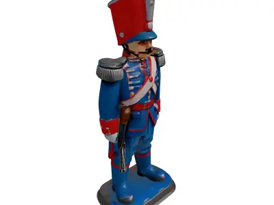 Classic Military Toy Soldier Figurine 3D model