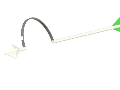 fake bow arrow Free low-poly 3D model