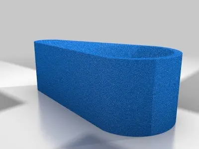 Battery Door Hatch Frame clip and Latch for RC Cessna 747 I TW Free 3D print model