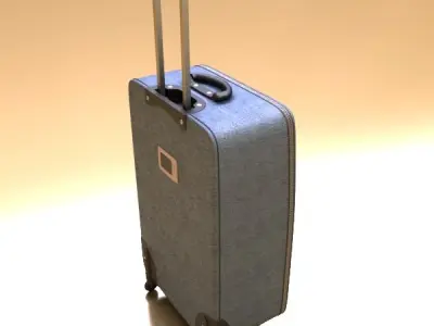 Rolling Suitcase 02 High Detail 3D model